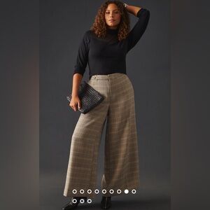 Maeve Plaid Wide Length Pants Anthropologie